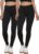 Felina Velvety Super Soft Lightweight Leggings 2 Pack – Yoga Pants, Workout Clothes