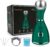 Facial Steamer-Nano Ionic Facial Steamer Warm Mist Humidifier Atomizer Sprayer Moisturizing Face Steamer Home Sauna SPA Face with 4 Piece Stainless Steel Skin Kit and Hair Band(Green)