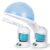 Nova Microdermabrasion Ionic Nano Mist 2 in 1 Hair Face Steamer, 360° Adjustable Steam Hood with Facial Sauna Attachment for Deep Moisturizing Hair Therapy and Skin Care at Home