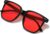 Blue Light Blocking Glasses for Gaming & Computer, Anti Eyestrain Red Tinted Lens Blue Blockers for Men & Women, Lightweight TR90 Large Frame Sleep Glasses to Relieve Fatigue & Dry Eyes