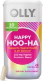 OLLY Happy Hoo-Ha Capsules, Vaginal Probiotics for Women or People with Vaginas, Vaginal Health and pH Balance,* 10 Billion CFU Per Capsule – 25 Count