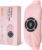 Portable Cordless Heating Pad for Period Cramps, Voice Reminder Menstrual Heating Pad with 6 Heat Levels and 6 Massage Modes, 3s Fast Heating, Gifts for Women Girls, Pink