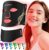 LED Light Therapy Mask Skin Care Mask, LED Red 630±5nm & NIR 830nm Wavelength for Home Use（Advanced Black）