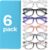 MIGSIR 6 Pack Blue Light Blocking Glasses for Women Men – Stylish Computer & Gaming Glasses, Fashion Square Frame Eyewear