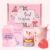 Birthday Gifts for Women,Happy Birthday Gifts Basket for Women Self Care Set Bath Relaxing Gift Birthday Presents Unique Female Idea Box for Mom Sister Wife Pink Theme with Mug,Cozy Socks,Bath Bomb
