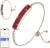 Smart Bracelet for Women, Activity FitnessTrackers Bracelet,Sleep Tracker Smart Band,Red Jewelry Health Bracelets with 24/7Heart Rate Monitor,HRV,Blood Oxygen,Stress,Women’s Health Tracking,Free APP