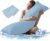 DOWNCOOL Large Body Pillow Insert with Cooling Cover – Soft Long Bed Pillow for Summer – Breathable Full Body Pillow for Adults – 20×54 inch (Blue, with Cover)