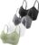 Omisy 4 Pieces V Neck Padded Bralette Cami Bra Wireless Tank Top Sports Bra with Adjustable Straps