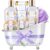spa luxetique Spa Gift Baskets for Women, 8 Pcs Lavender Lotion Set with Bubble Bath, Shower Gel, Birthday Anniversary Self Care Kit for Her, Mothers Day Gifts for Mom