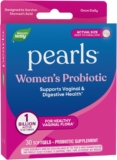 Nature’s Way Women’s Probiotic Pearls, Supports Vaginal and Digestive Health*, 1 Billion Live Cultures, Protects Against Occasional Bloating & Constipation*, Easy-to-Swallow Softgels, 30 Count