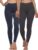 Felina Velvety Super Soft Lightweight Leggings 2 Pack – Yoga Pants, Workout Clothes
