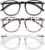 IBOANN Chic & Comfy Blue Light Glasses for Women – 3-Pack Round Frames, Screen-Ready Style with UV Protection Coating