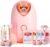 Pjordo Facial Steamer Spa Kit with 17 Skin Care Tools, Nano Ionic Face Steamer for Deep Cleaning Unclogs Pores, Warm Mist Humidifier Steamer for Face Home Sauna SPA, Self Care Gifts for Women