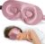 LitBear 100% 22 Momme Mulberry Silk Sleep Mask – 3D Contoured Eye Mask for Men Women, Soft Breathable Sleeping Mask with Adjustable Strap, Perfect Blocks Light for Sleeping (Bean Pink)