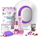 Fivona Yoni Care Kit 4 in 1 – pH Balanced Natural Yoni Oil, Herbal Bar Soap for Feminine V Wash, Detox V Stream Herbs Sunrise, Foldable Sitz Bath Steam Pot