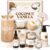 Spa Gift Baskets for Women, Vanilla Coconut Bath and Body Gifts Set for Women, Home Spa Self Care Gift, Relaxing Bath Set for Mom Wife Sister Friends Sister Girlfriend, Mother’s Day Thank You Gifts