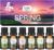 CAKKI Essential Oils for Diffusers for Home,Spring Fragrance Oils Set of 6x10ml, Sweet Pea,Emerald Gardenia,Plum Blossom,Newly Born,Reborn,Velvet Petals,Aromatherapy Oils,for Candles Making