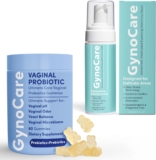 Daily Feminine Wellness Bundle with Vaginal Probiotics Gummies and Medicated Feminine Wash for pH Balance, Odor Control and Comfort