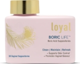 Loyal Boric Life – Boric Acid Suppositories – 600mg – Supports Odor Control – Promotes Balance – Soothes Discomfort – Made in USA – 30 Count