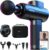 RENPHO Active+ Percussion Massage Gun, 5 Adjustable Speeds for Back, Neck, Muscle Recovery – App Controlled Guided Courses, Carry Case for Professional Athlete, Gym and Travel, Gifts for Men Women