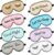 8 Pieces Funny Sleep Mask Silk Eye Mask with Adjustable Strap Soft Cute Blackout Blindfold Eye Cover for Women Men Full Night’s Sleep, Travel, Nap, Meditation(Elegant Colors)