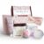 Natural Amor Relaxation Spa Gift Set for Women, 5 Piece Bath & Body Box with Candle, Hand Cream, Bath Bombs & Headband, Self Care Gift for Her