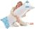 YZ HOME Long Body Pillow for Adults – Firm Body Pillow Insert with Shredded White Memory Foam, Adjustable Height, Soft Support for Side Sleeping, Pregnant Women, Washable (White, 20×54 Inch)