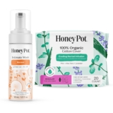 The Honey Pot Company – Normal Feminine Wash & Herbal Pads for Women Bundle- PH Balanced Feminine Products – Regular Flow w/Wings – Sanitary Pads – Feminine Care