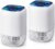 2 Pack of Air Purifier with High Efficience Filter, Fragrance Sponge Night Light Vital Breeze Timer 22dB, for Dust Pollen Smoke Odors, Office, Desktop, Home Bedroom Small Room, DH-JH12 White