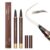 2 Pack Eyebrow Pen, Waterproof Microblading Eyebrow Pencil, 4 Tip Precise Eye Brow Makeup Pen for Women to Effortlessly Create Hair Like Natural Brows, Non Dry Out and Last All Day (Medium Brown)