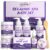 Relaxing Bath Gift Set for Women 8pcs Lavender Spa Gift Set Gift Baskets for women Mom Wife Sister Teen Best Friend Christmas Birthday Valentine’s Mother’s Day with Lavender Essential Oil Shea Butter