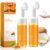2 Pcs Turmeric Facial Cleanser, Glow Wash Turmeric Face Wash With Brush, Deep Cleansing Exfoliating for Women All Skin.