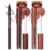 Erinde Lip Liner and Gloss Set, 2 Colors Nourishing Lip Gloss & Brown Lip Liner Combo Sets, Non-Sticky Plumping Lip Kit for Women, Lightweight Long Wear, Natural Nude Tinted Lip Glow Oil, SET B
