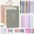 Nicpro 50PCS Cute Spiral Notebook Stationary Set For Women, Bible Journal Set, 3PCS A5 Spiral Notebook, Gel Pens, Sticky Notes & Tabs, Gift Box, Mechanical Pencils for Study Aesthetic School Supplies