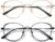 ANDWOOD Blue Light Blocking Glasses Women Cat Eye Computer Eyeglasses Metal Frame Hipster 2 Pack