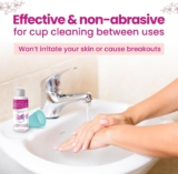DUTCHESS Foaming Menstrual Cup Cleanser & Feminine Wash (3.4 oz), pH Balanced Plant Based Ingredients, Safe for Silicone Feminine Care Period Cups & Discs