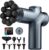 LEERCON Massage Gun Deep Tissue, Back Massager for Pain Relief, Silent Mini Muscle Massager with 9 Massages Heads Birthday Gifts for Men Women Dad Him (Blue)
