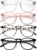 Blue Light Blocking Glasses for Women/Men – 4-Pack Computer Reading/Gaming/TV/Phone Glasses, Anti-Glare