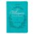 He Whispers Your Name 365 Devotions for Women – Hope and Comfort to Strengthen Your Walk of Faith – Teal Faux Leather Devotional Gift Book w/Ribbon Marker