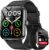 Blackview 2026 Smart Watch (Answer/Make Calls), Fitness Watch for Men and Women with Heart Rate/SpO2/Sleep Monitor/2 Straps, 100+ Sports Modes, IP68 Waterproof Activity Tracker for Android/iPhone