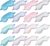Coume 16 Pieces Silk Sleep Mask Eye Coverings for Sleeping Smooth Soft Eye Covers Mask About 20 x 9.2 cm/ 7.87 x 3.62 Inch