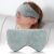 Sivio Weighted Eye Mask for Sleeping, Cooling & Cozy Reversible Blackout Sleep Mask for Women & Men, Microwave Freezable Heavy Blindfold for Airplane, Travel, Meditation, 0.55lb, Grey
