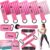 Ayombo Resistance Bands with Handles for Women, 150LBS Exercise Bands Set for Physical Therapy Yoga Pilates, 5 Level Workout Bands for Working Out with Door Anchor, Home Gym Fitness Equipment
