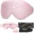 BeHoomi Sleep Mask, Premium Eye Mask for Sleeping, Total Blackout, Super Soft Comfort, Adjustable Fit, Upgraded 3D Ergonomic Designed Sleeping Mask for Home, Office, Travel, Meditation, Yoga, Pink