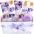 BODY & EARTH Lavender Spa Gift Baskets for Women Luxurious Gifts for Women Bath and Body Gift Sets 11pcs Bath Sets for Women Gift Mother’s Day Gifts