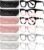 CCVOO 2.0 Style Reading Glasses for Women, Stylish Eyeglasses, Blue Light Readers, Cheaters, (A1 Mix)