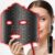 7-1 Colors LED Facial Skin Care Mask,Red Light Mask for Face, Cordless Led Silicone Face Mask Light,Salon or Home,Black.