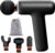Sharper Image PowerBoost Core Mini Massage Gun [2026 Version] Deep Tissue Percussion Massager with 6 Speeds for Back & Full Body Muscle Pain Relief, Portable with 4 Attachments & Carry Pouch