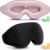 BeeVines 2 Pack 3D Contoured Sleep Mask Eye Mask for False Eyelash Extensions for Men & Women, Eye Mask for Sleeping with Adjustable Strap, 100% Blackout Eye Covers Night Blindfold for Yoga Travel