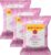 Burts Bees Micellar Rose Water Facial Towelettes, 100% Plant Based Cloth; 99% Natural Origin; Remove Makeup, Cleanse, Hydrate; No Greasy, Oily Residue; All Skin Types; 30 Ct, Pack of 3 (Pack May Vary)
